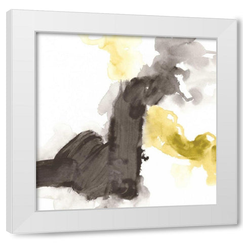 Direction Flow III White Modern Wood Framed Art Print by Vess, June Erica