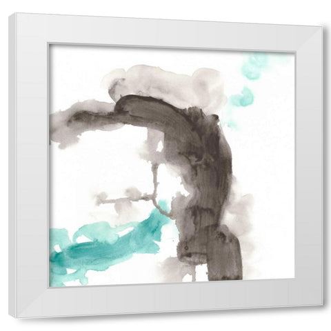 Direction Flow IV White Modern Wood Framed Art Print by Vess, June Erica