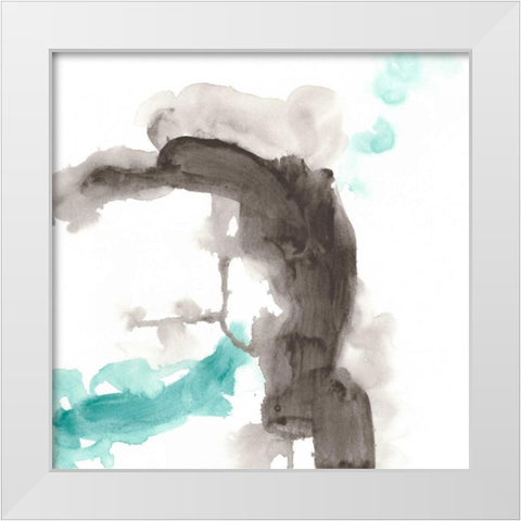 Direction Flow IV White Modern Wood Framed Art Print by Vess, June Erica