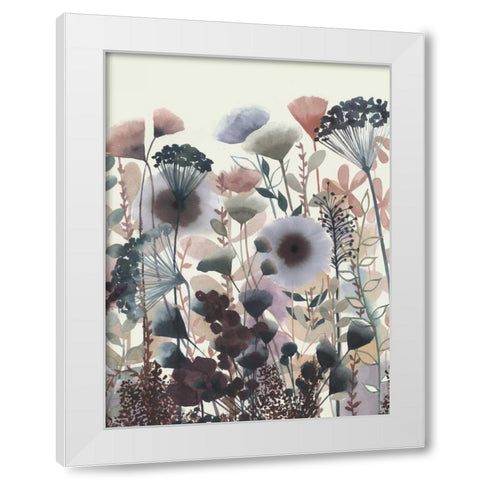 Twilight Blossoms I White Modern Wood Framed Art Print by Popp, Grace