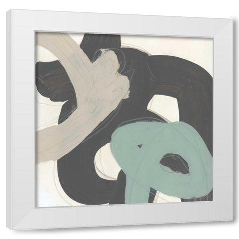 Clean Slate V White Modern Wood Framed Art Print by Vess, June Erica