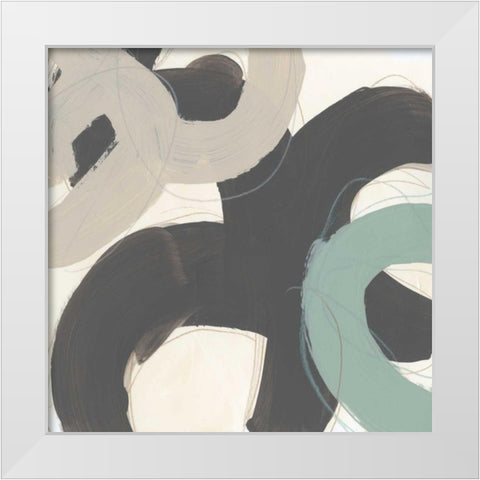 Clean Slate VIII White Modern Wood Framed Art Print by Vess, June Erica