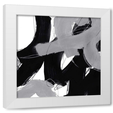 Monochrome IV White Modern Wood Framed Art Print by Vess, June Erica