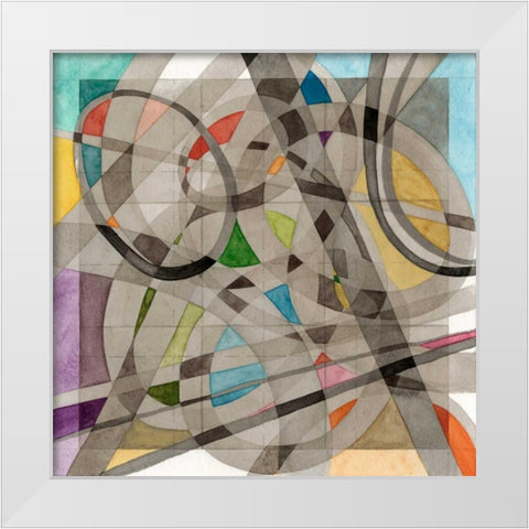 Overpass White Modern Wood Framed Art Print by Galapon, Nikki