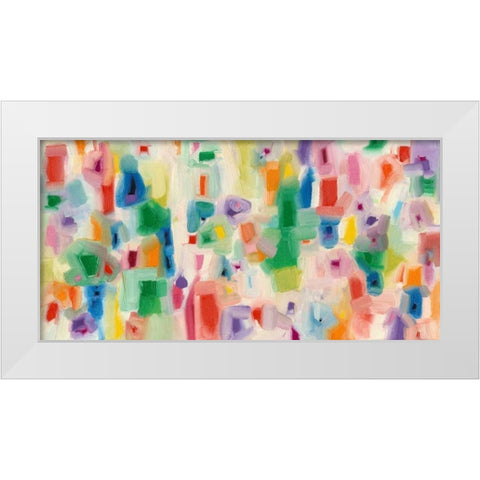 Modern Vibe White Modern Wood Framed Art Print by Galapon, Nikki