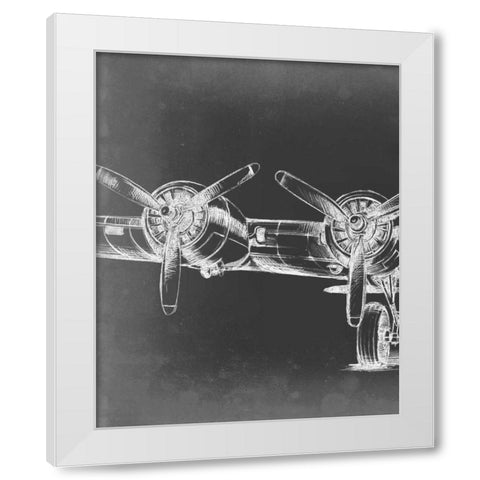 Graphic Plane Triptych I White Modern Wood Framed Art Print by Harper, Ethan