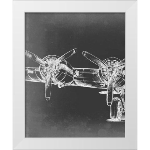 Graphic Plane Triptych I White Modern Wood Framed Art Print by Harper, Ethan