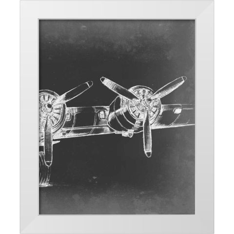 Graphic Plane Triptych III White Modern Wood Framed Art Print by Harper, Ethan