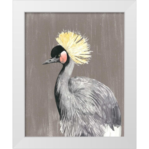 Vibrant Plumage II White Modern Wood Framed Art Print by McCavitt, Naomi
