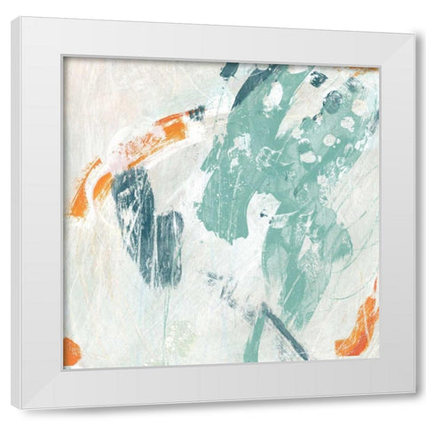 Current Synergy I White Modern Wood Framed Art Print by Vess, June Erica