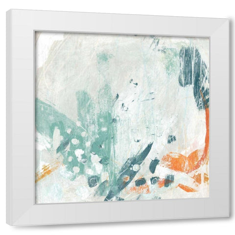 Current Synergy II White Modern Wood Framed Art Print by Vess, June Erica