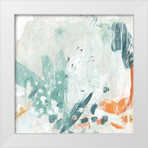 Current Synergy II White Modern Wood Framed Art Print by Vess, June Erica