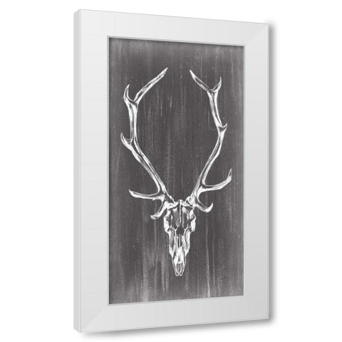Elongated Mount II White Modern Wood Framed Art Print by Harper, Ethan
