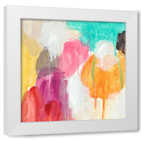 Ipso Facto I White Modern Wood Framed Art Print by Vess, June Erica