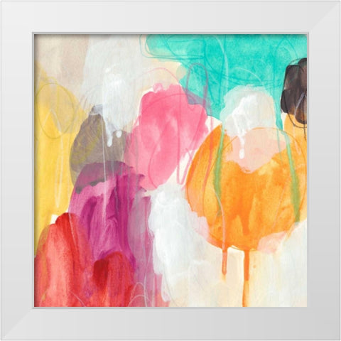 Ipso Facto I White Modern Wood Framed Art Print by Vess, June Erica