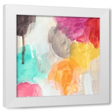 Ipso Facto II White Modern Wood Framed Art Print by Vess, June Erica