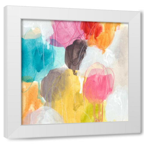 Ipso Facto III White Modern Wood Framed Art Print by Vess, June Erica