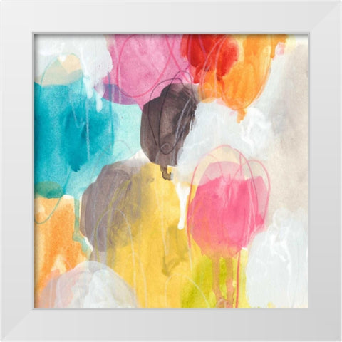 Ipso Facto III White Modern Wood Framed Art Print by Vess, June Erica