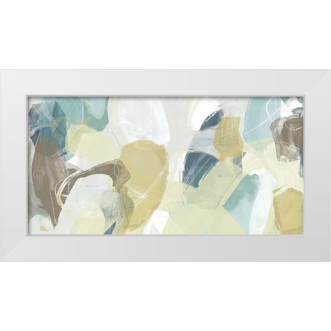 Mint Illusion I White Modern Wood Framed Art Print by Vess, June Erica