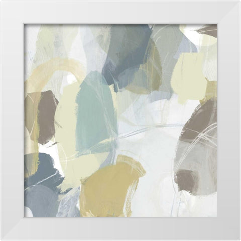 Mint Illusion IV White Modern Wood Framed Art Print by Vess, June Erica