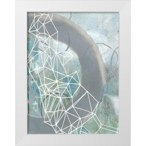 Faceted Gaze I White Modern Wood Framed Art Print by McCavitt, Naomi