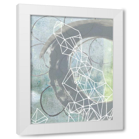 Faceted Gaze II White Modern Wood Framed Art Print by McCavitt, Naomi