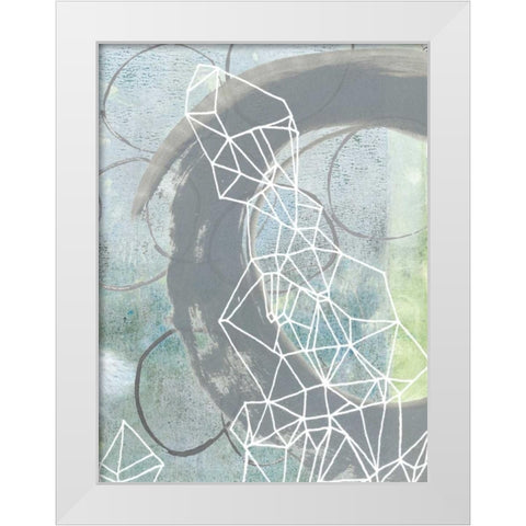 Faceted Gaze II White Modern Wood Framed Art Print by McCavitt, Naomi