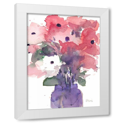 Between the Red III White Modern Wood Framed Art Print by Dixon, Samuel