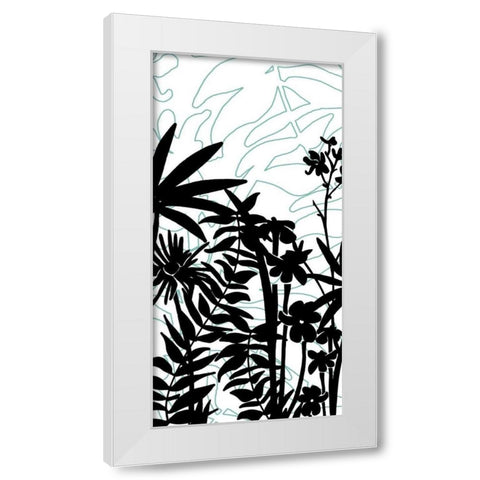 Rainforest Ferns I White Modern Wood Framed Art Print by Fagalde, Jarman