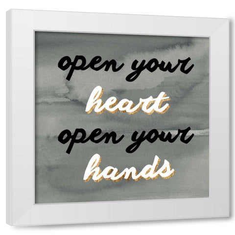 Watercolor Quote II White Modern Wood Framed Art Print by Hambly, Anna