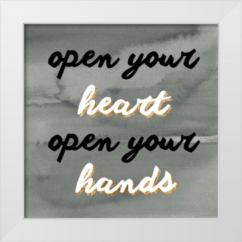 Watercolor Quote II White Modern Wood Framed Art Print by Hambly, Anna