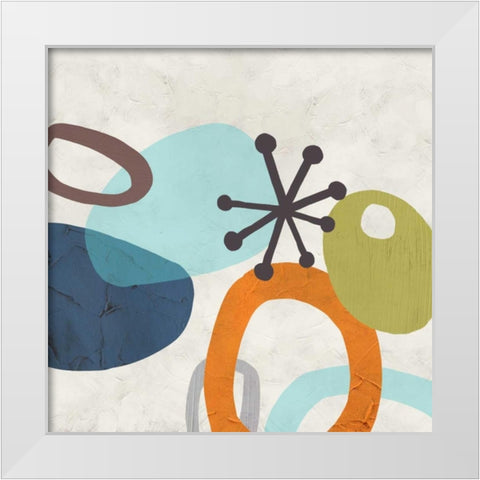 Sunshine Jumble I White Modern Wood Framed Art Print by Vess, June Erica