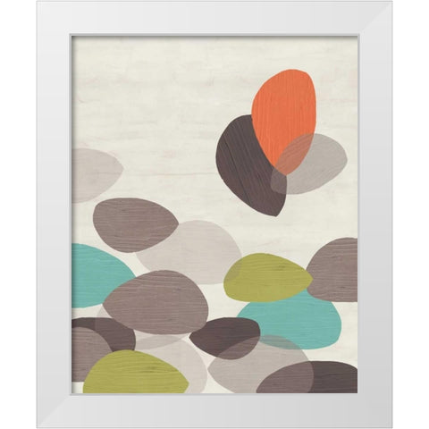 Lily Pond II White Modern Wood Framed Art Print by Vess, June Erica