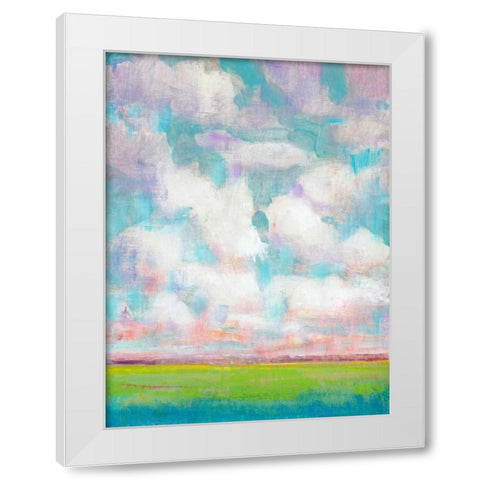 Clouds in Motion I White Modern Wood Framed Art Print by OToole, Tim