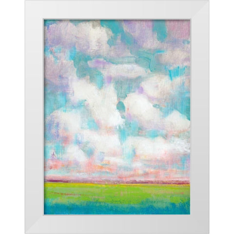 Clouds in Motion I White Modern Wood Framed Art Print by OToole, Tim
