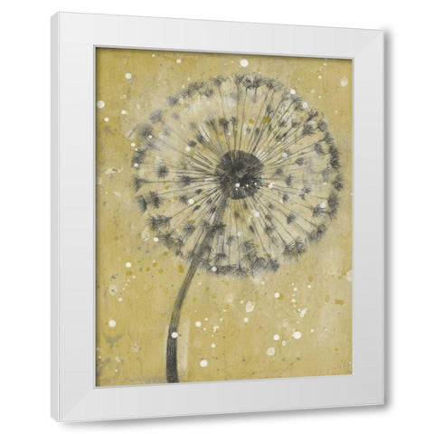 Dandelion Abstract I White Modern Wood Framed Art Print by OToole, Tim