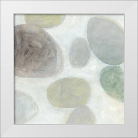 Stone Story I White Modern Wood Framed Art Print by Vess, June Erica