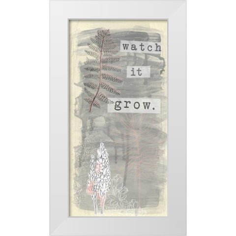 Garden Scrapbook VI White Modern Wood Framed Art Print by Vess, June Erica