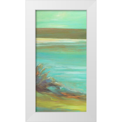 Bahia Tranquila I White Modern Wood Framed Art Print by Wilkins, Suzanne
