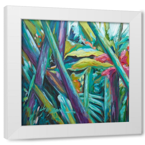 Bula Bula I White Modern Wood Framed Art Print by Wilkins, Suzanne