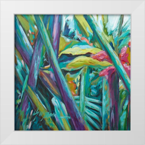 Bula Bula I White Modern Wood Framed Art Print by Wilkins, Suzanne