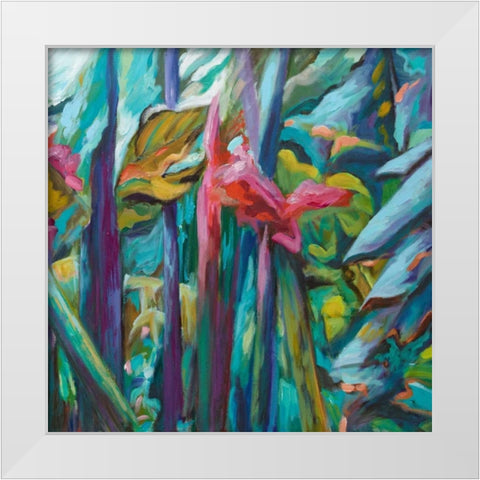 Bula Bula II White Modern Wood Framed Art Print by Wilkins, Suzanne