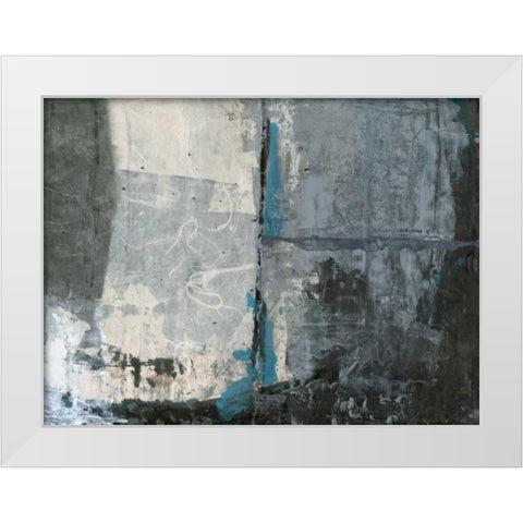 Shades of Grey II White Modern Wood Framed Art Print by Ray, Elena