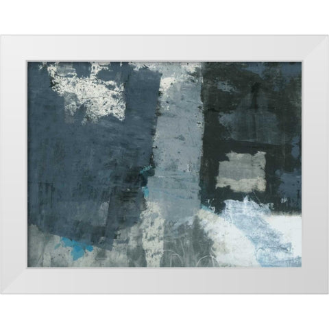Shades of Grey IV White Modern Wood Framed Art Print by Ray, Elena