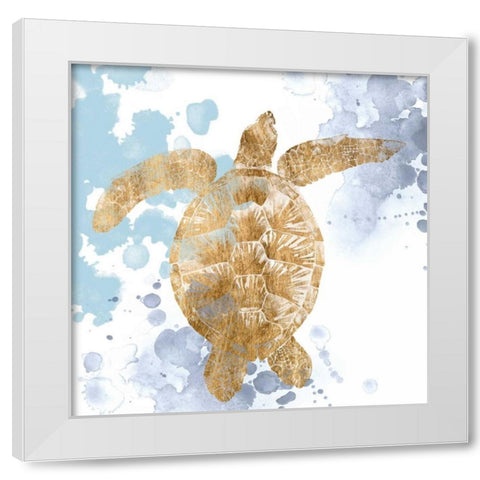 Gilded Splash IV White Modern Wood Framed Art Print by Popp, Grace