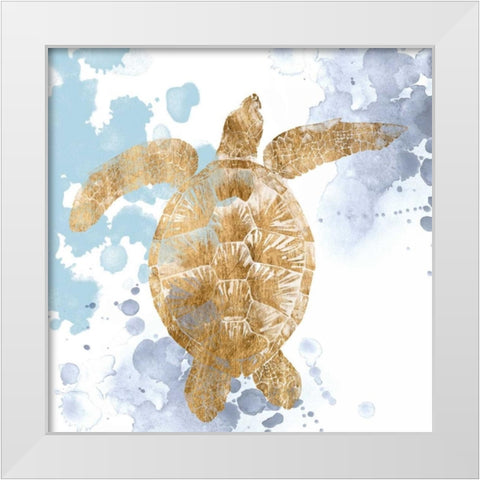 Gilded Splash IV White Modern Wood Framed Art Print by Popp, Grace