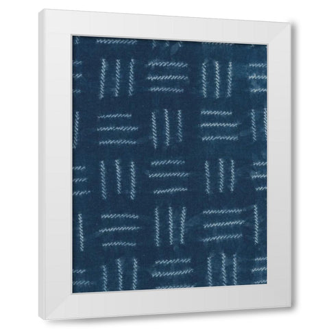 Rikis Shibori I White Modern Wood Framed Art Print by Zarris, Chariklia