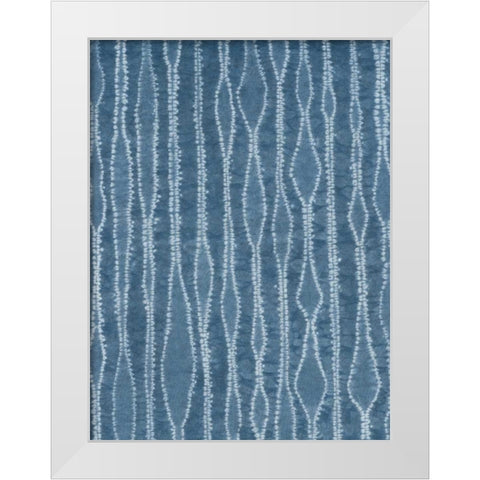 Rikis Shibori II White Modern Wood Framed Art Print by Zarris, Chariklia