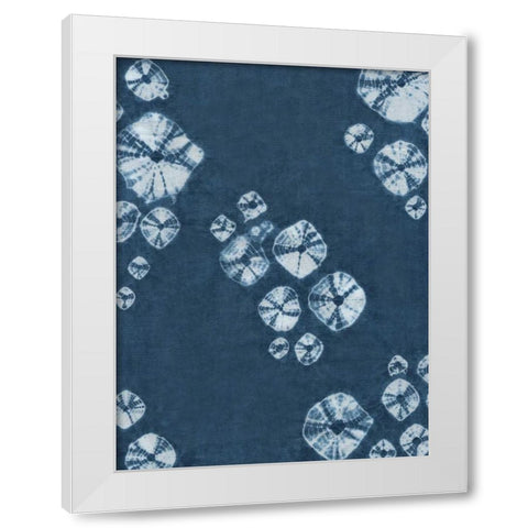 Rikis Shibori III White Modern Wood Framed Art Print by Zarris, Chariklia