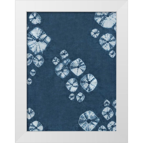 Rikis Shibori III White Modern Wood Framed Art Print by Zarris, Chariklia